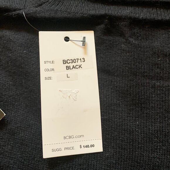 BCBGMaxazria Angora/Wool Bland Sleeveless Turtleneck Sweater - Picture 8 of 8